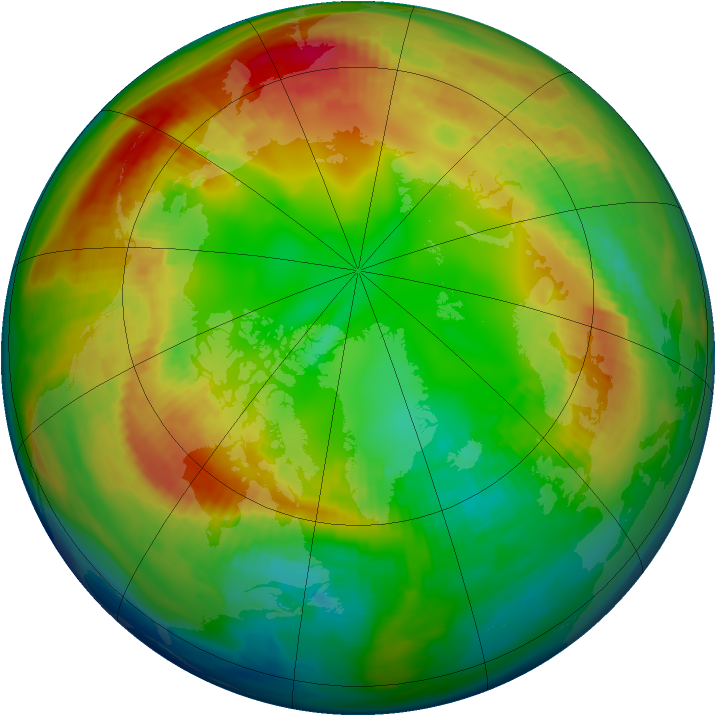 Arctic ozone map for 03 February 1983